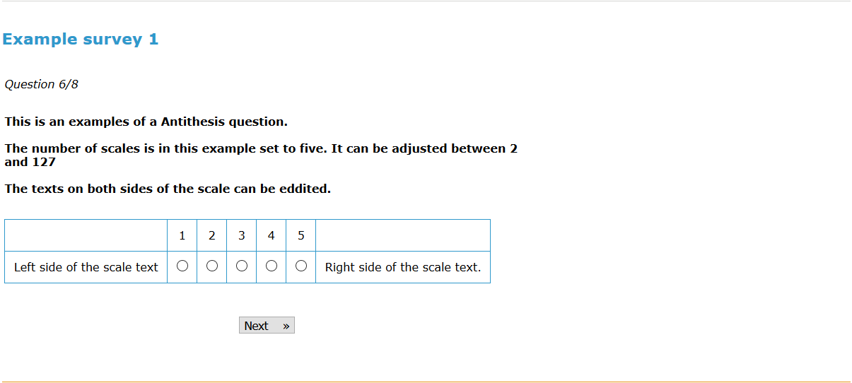 3.4 Antithesis question